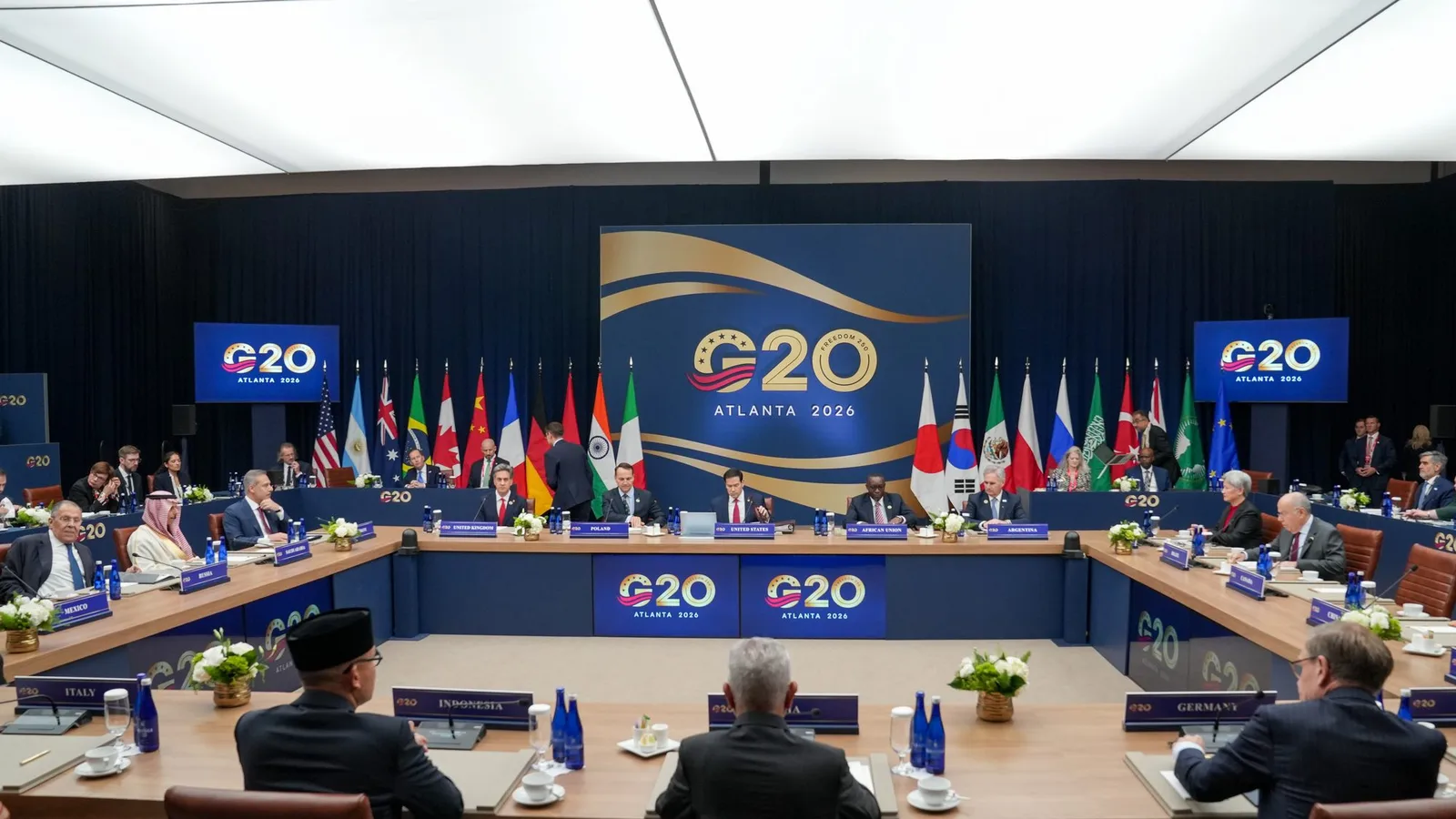 G20 Foreign Ministers Skip Group Photo Over European Objections to Russia’s Lavrov