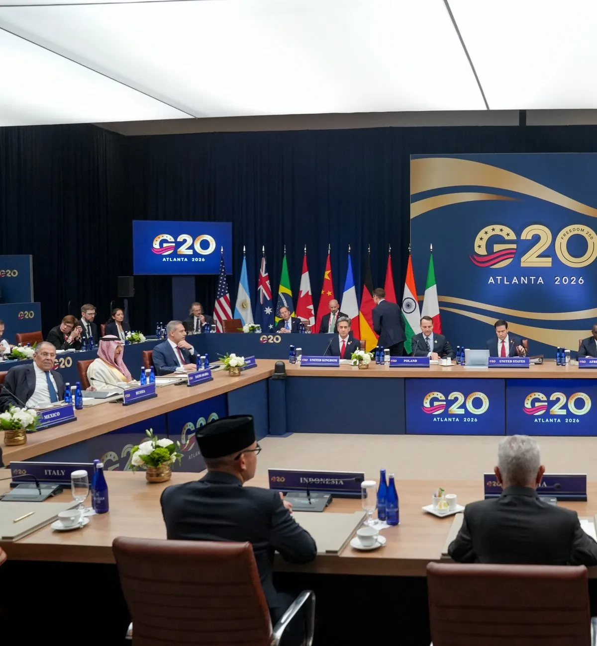 G20 Foreign Ministers Skip Group Photo Over European Objections to Russia’s Lavrov